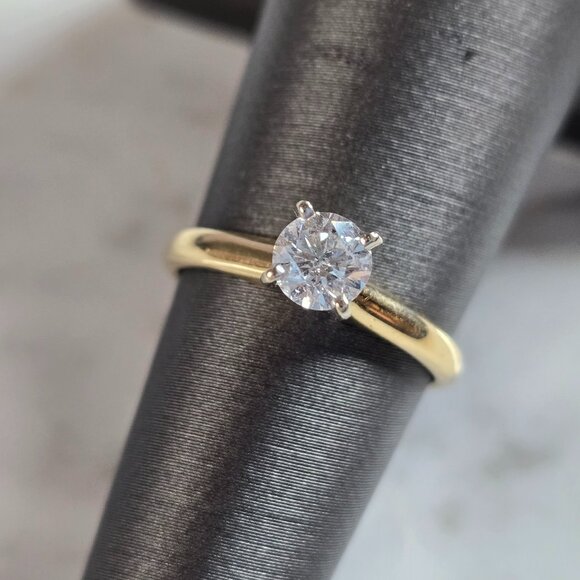 Womens Vintage Estate 14k Gold Diamond Engagement Ring E6166